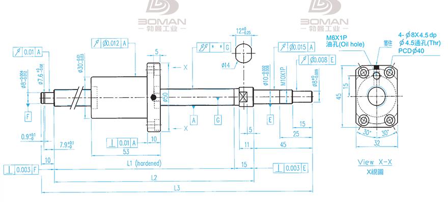 TBI XSVR01210B1DGC5-230-P1 tbi滚珠丝杠型号讲解
