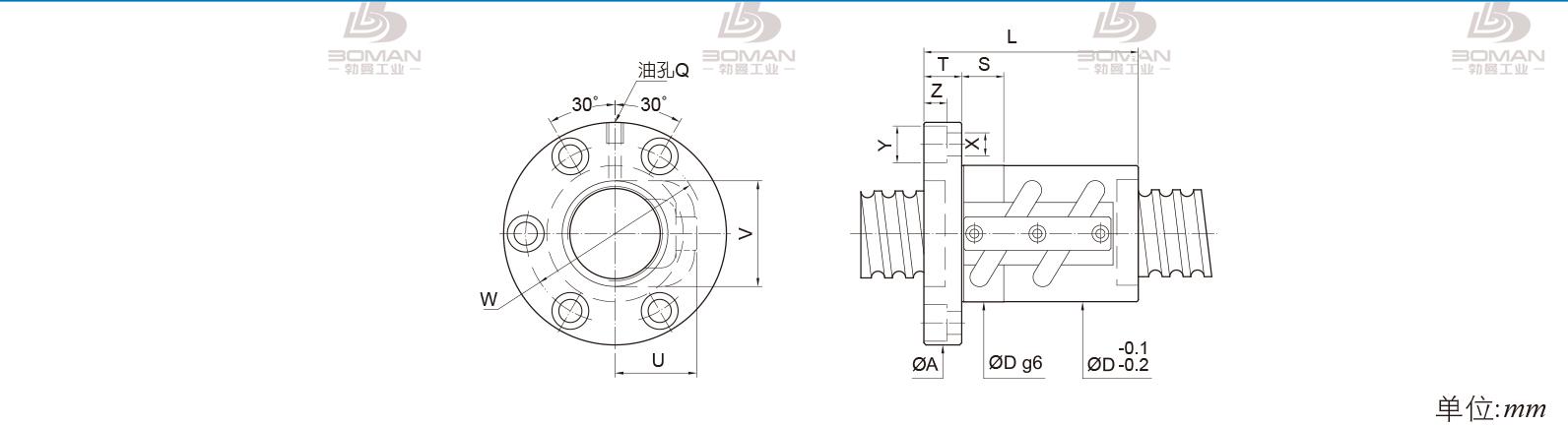 PMI FSVC3205-5 PMI转造级滚珠丝杠型号说明