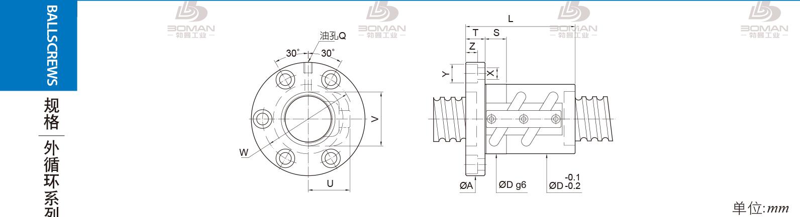 PMI FSVC4005-2.5 pmi滚珠丝杠的轴环作用